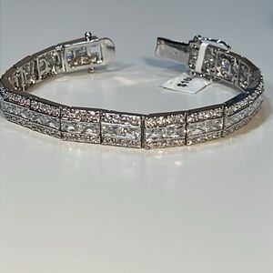 Crystal and Silver Bracelet